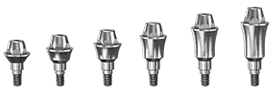 Титановый абатмент изготовленный на CAD-CAM